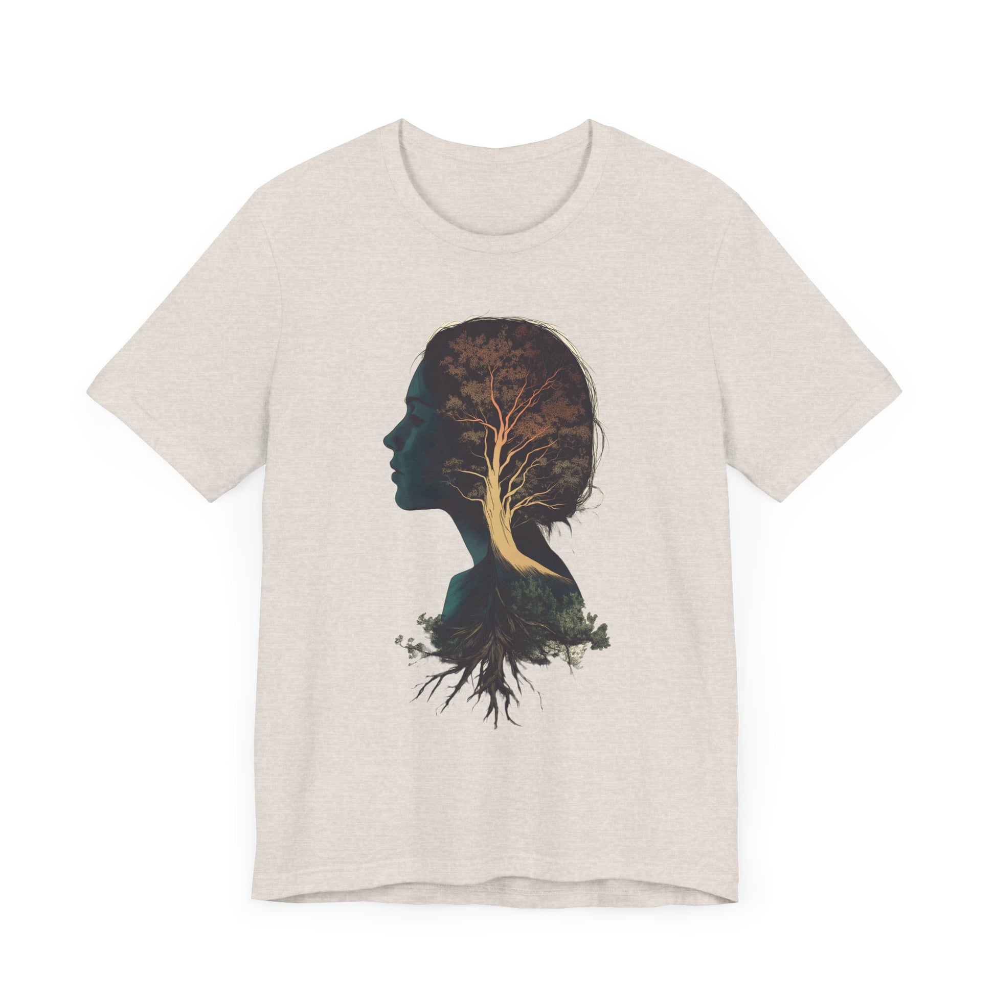 Free Spirited Nature-Inspired Unisex Jersey Tee - Rooted in Growth Design - CoolCollectiveCo