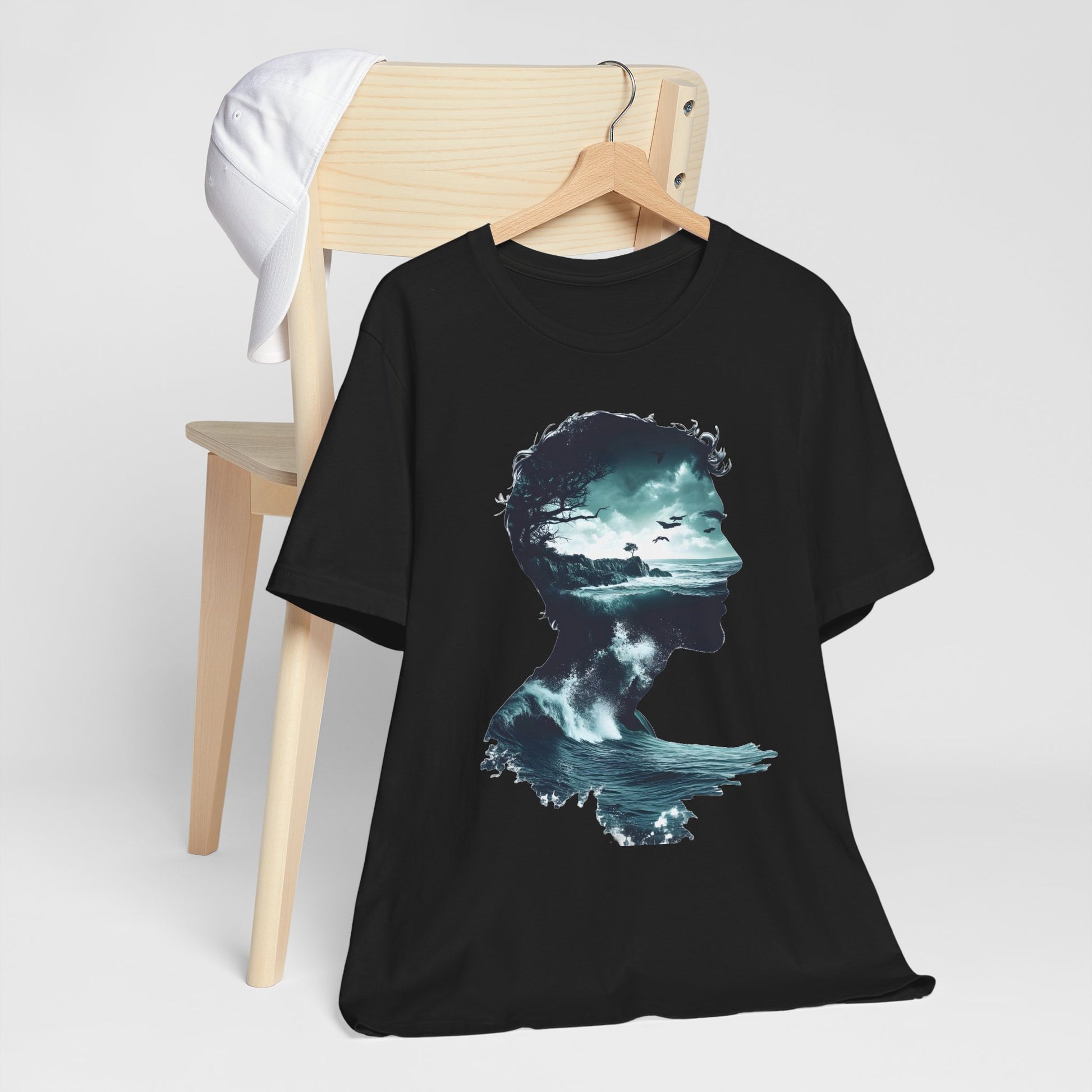 Ocean Sunset Silhouette Unisex Jersey Tee - Perfect for Nature Lovers - CoolCollectiveCo