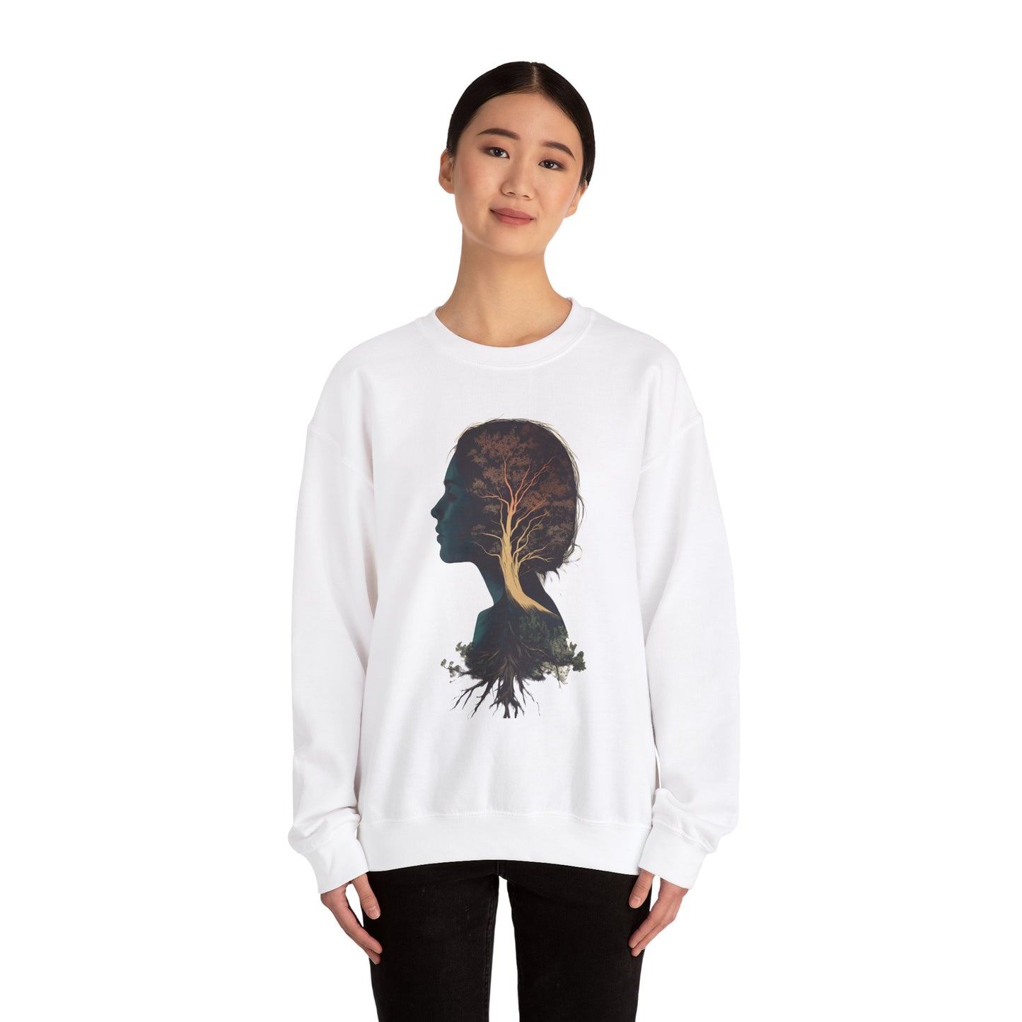 Free Spirited Nature-Inspired Unisex Heavy Blend™ Crewneck Sweatshirt - CoolCollectiveCo