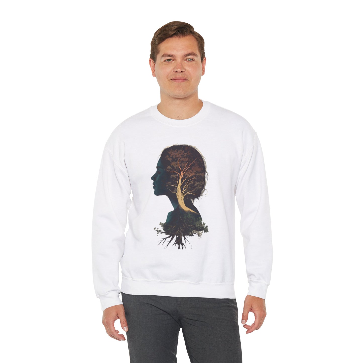 Free Spirited Nature-Inspired Unisex Heavy Blend™ Crewneck Sweatshirt - CoolCollectiveCo