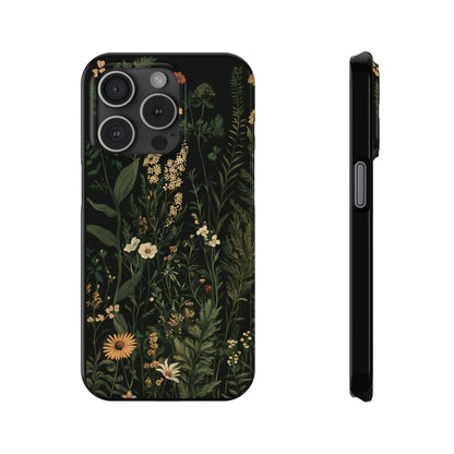 Floral Slim Phone Case - Nature Inspired Design for Plant Lovers - CoolCollectiveCo