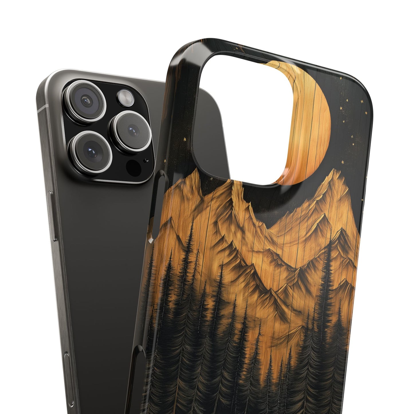 Mountain Sunset Slim Phone Case - Nature-Inspired Design for Outdoor Enthusiasts - CoolCollectiveCo