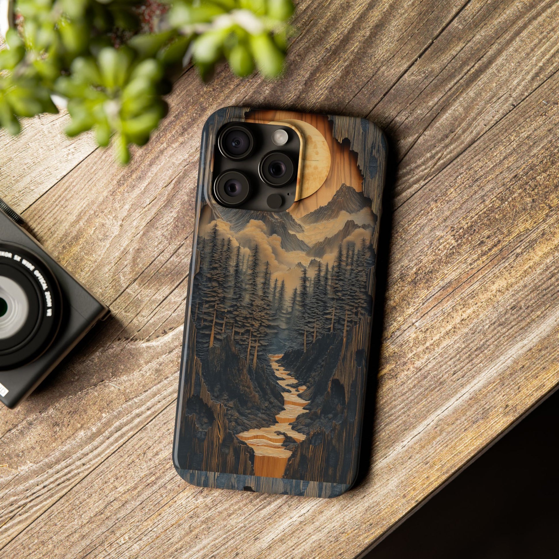 Nature-Inspired Slim Phone Case - Adventure Awaits Design - CoolCollectiveCo