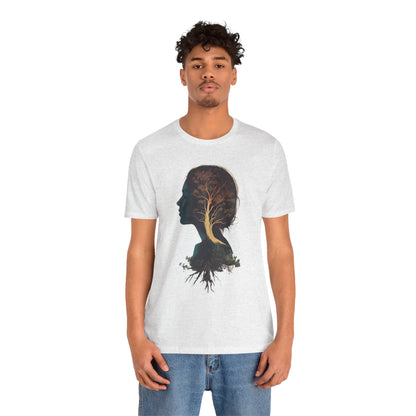 Free Spirited Nature-Inspired Unisex Jersey Tee - Rooted in Growth Design - CoolCollectiveCo