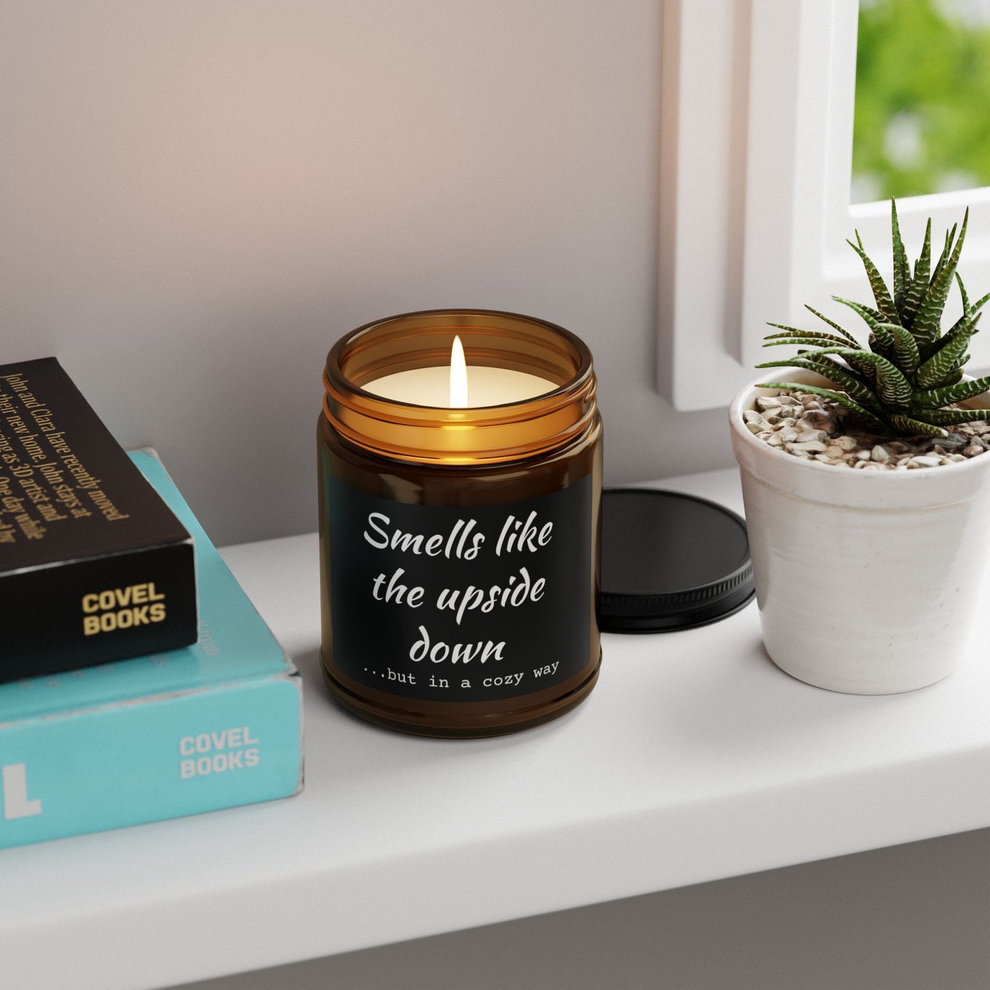 Upside Down Scented Soy Candle (Multi-Size, Amber Jar) - CoolCollectiveCo