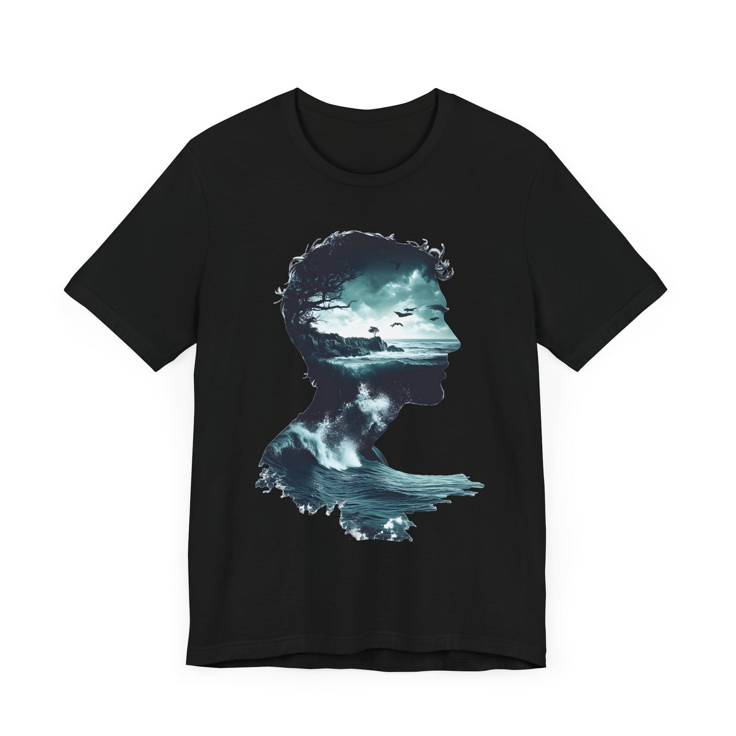 Ocean Sunset Silhouette Unisex Jersey Tee - Perfect for Nature Lovers - CoolCollectiveCo