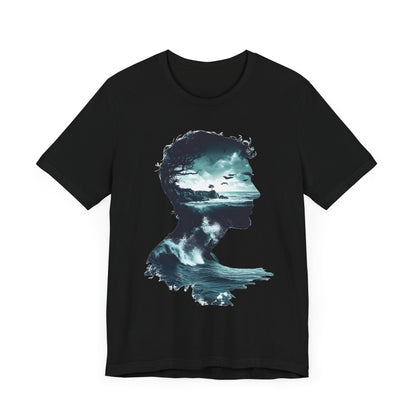 Ocean Sunset Silhouette Unisex Jersey Tee - Perfect for Nature Lovers - CoolCollectiveCo