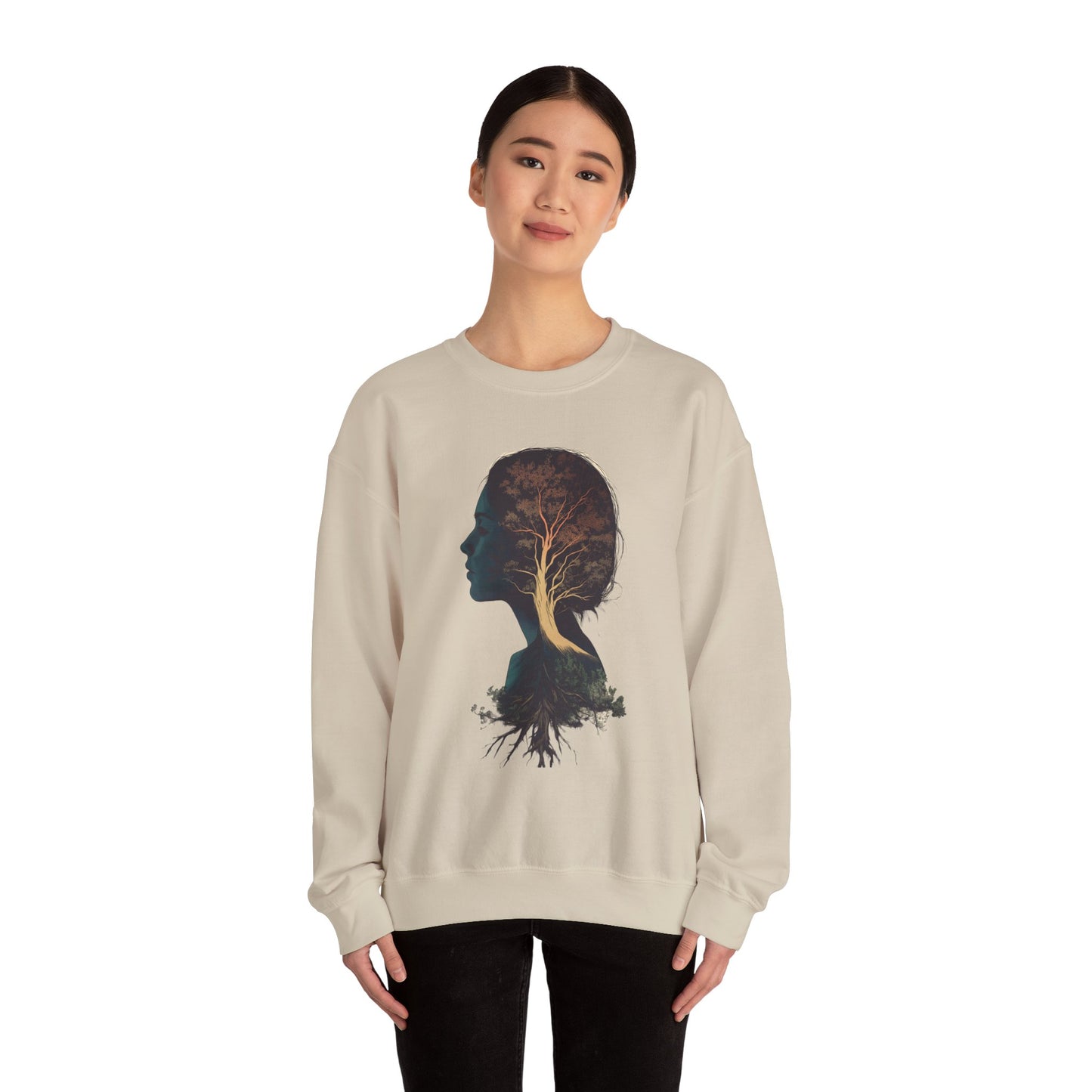 Free Spirited Nature-Inspired Unisex Heavy Blend™ Crewneck Sweatshirt - CoolCollectiveCo