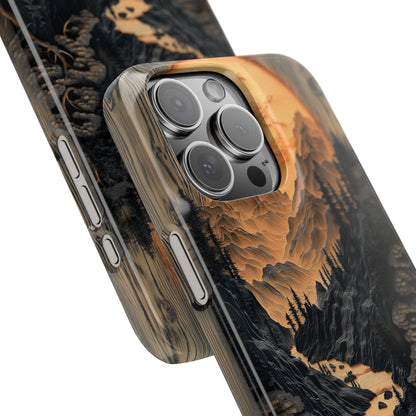 Mountain Sunset Slim Phone Case | Nature-Inspired Design for Adventurers - CoolCollectiveCo