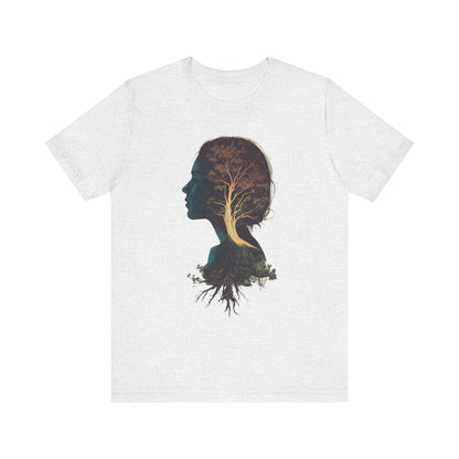 Free Spirited Nature-Inspired Unisex Jersey Tee - Rooted in Growth Design - CoolCollectiveCo