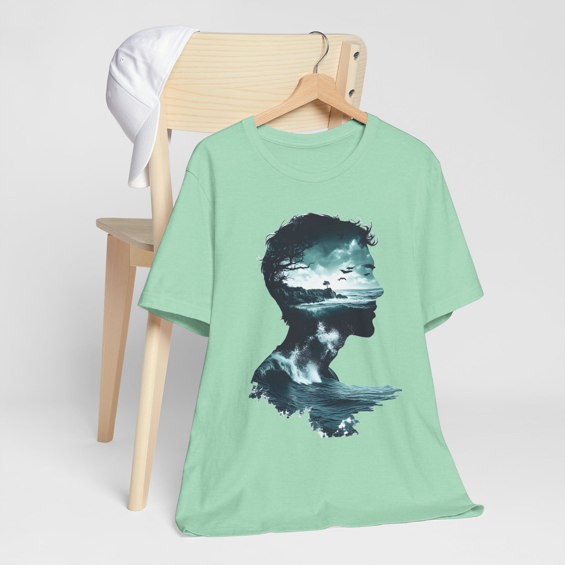 Ocean Sunset Silhouette Unisex Jersey Tee - Perfect for Nature Lovers - CoolCollectiveCo