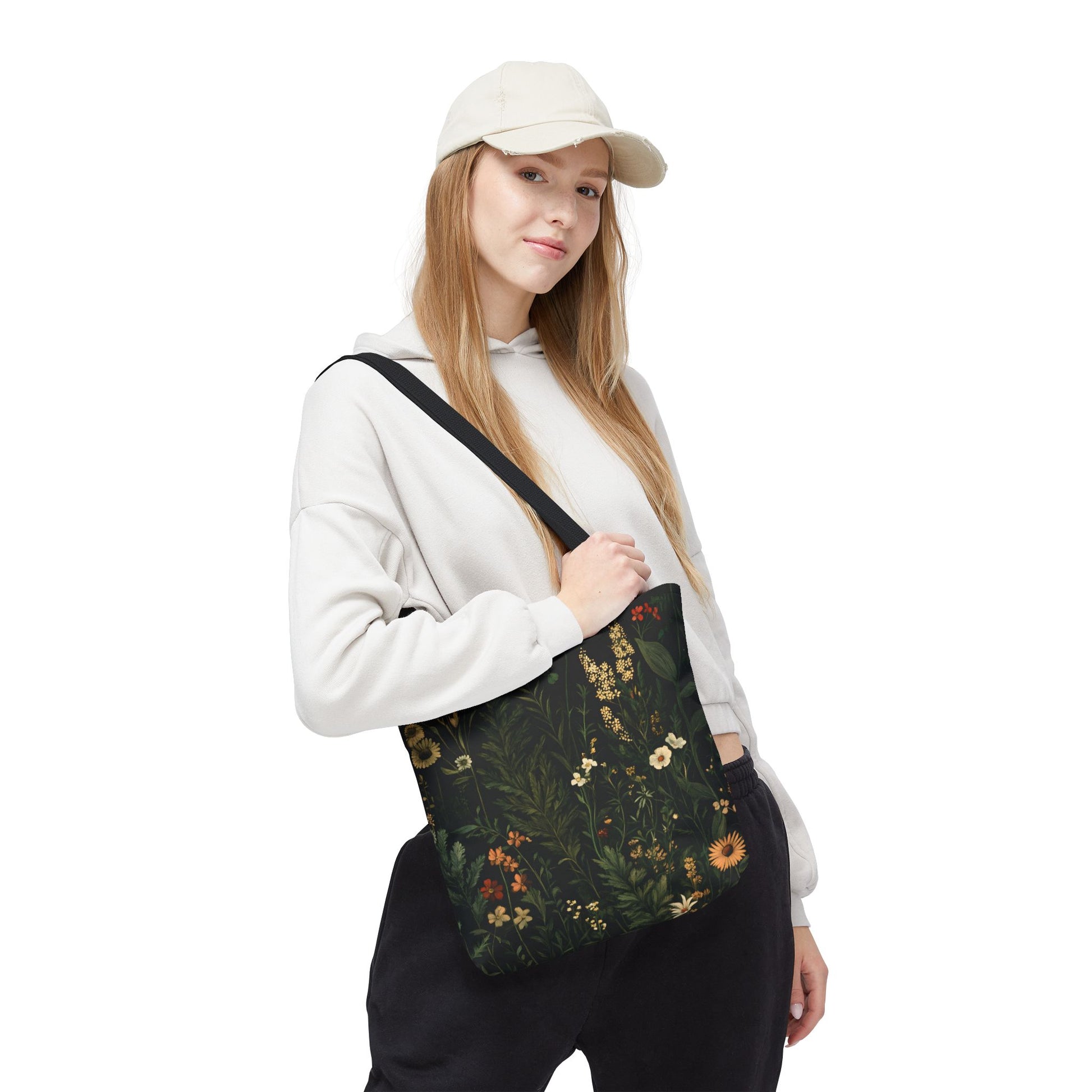 Botanical Garden Tote Bag - Eco-Friendly Floral Design for Everyday Use - CoolCollectiveCo