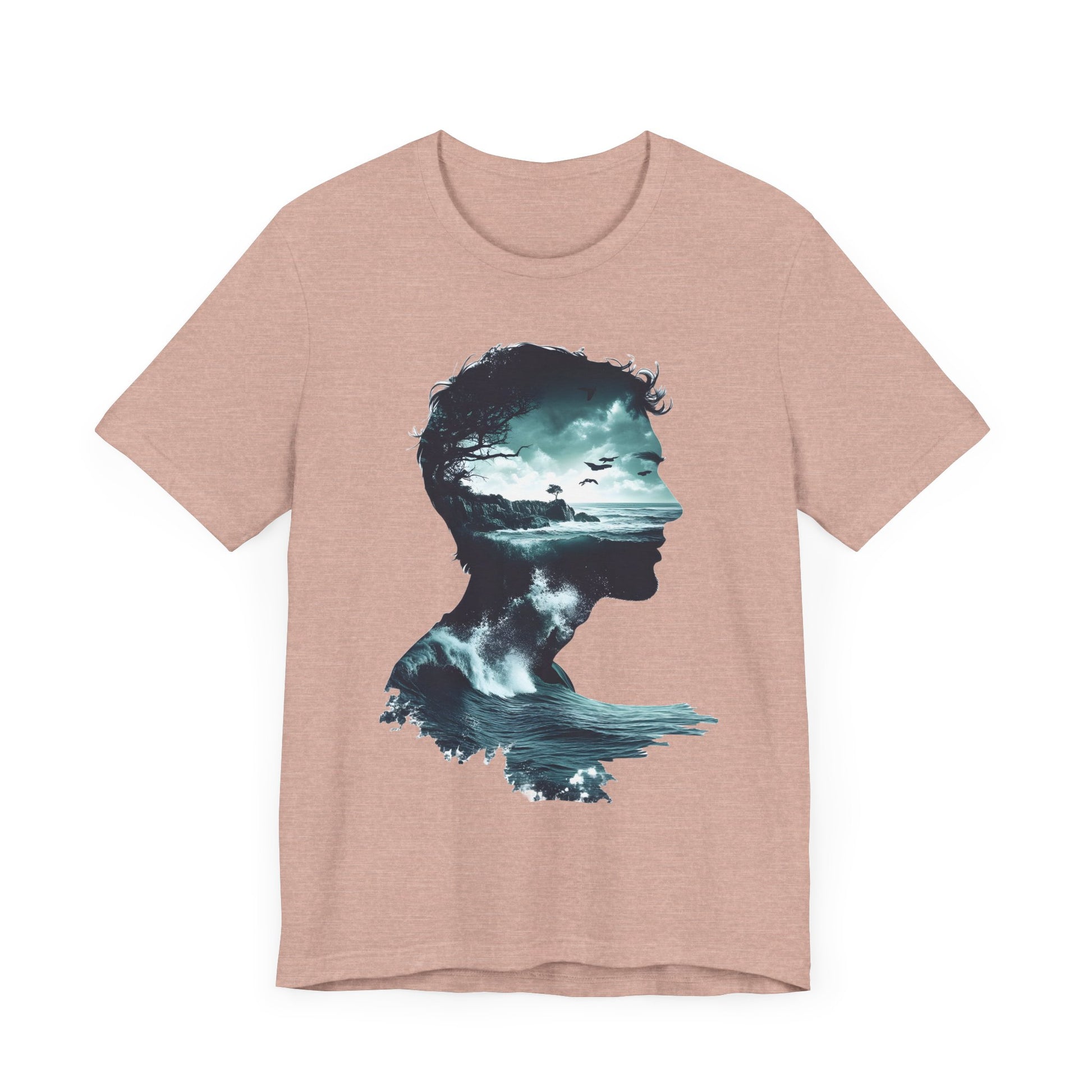 Ocean Sunset Silhouette Unisex Jersey Tee - Perfect for Nature Lovers - CoolCollectiveCo