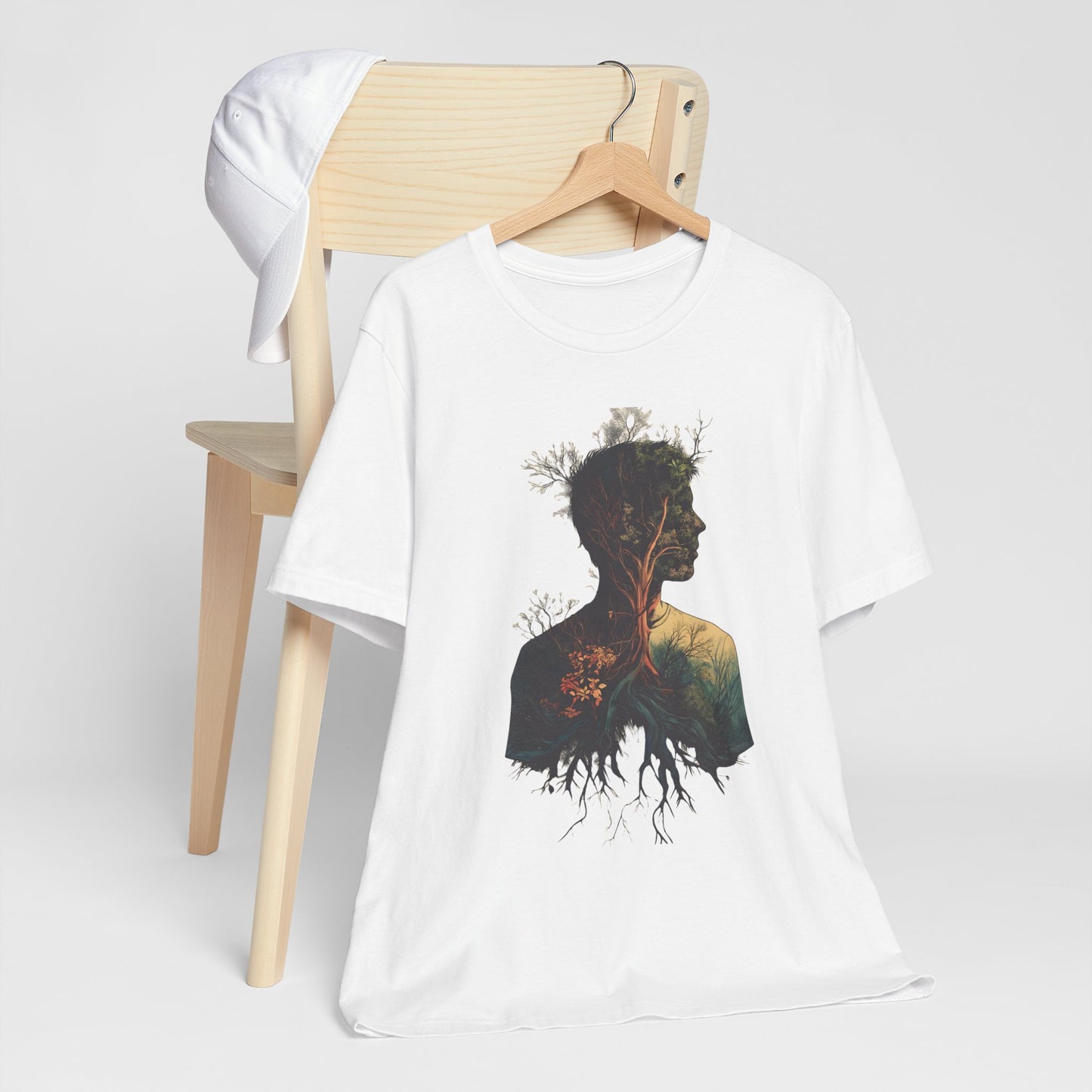 Nature-Inspired Unisex Jersey Tee - Rooted in Growth Design - CoolCollectiveCo