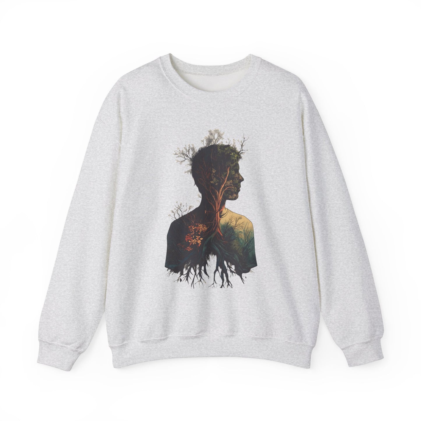 Free Spirited Nature-Inspired Unisex Heavy Blend™ Crewneck Sweatshirt - CoolCollectiveCo