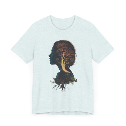 Free Spirited Nature-Inspired Unisex Jersey Tee - Rooted in Growth Design - CoolCollectiveCo