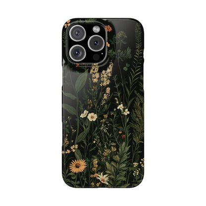 Floral Slim Phone Case - Nature Inspired Design for Plant Lovers - CoolCollectiveCo