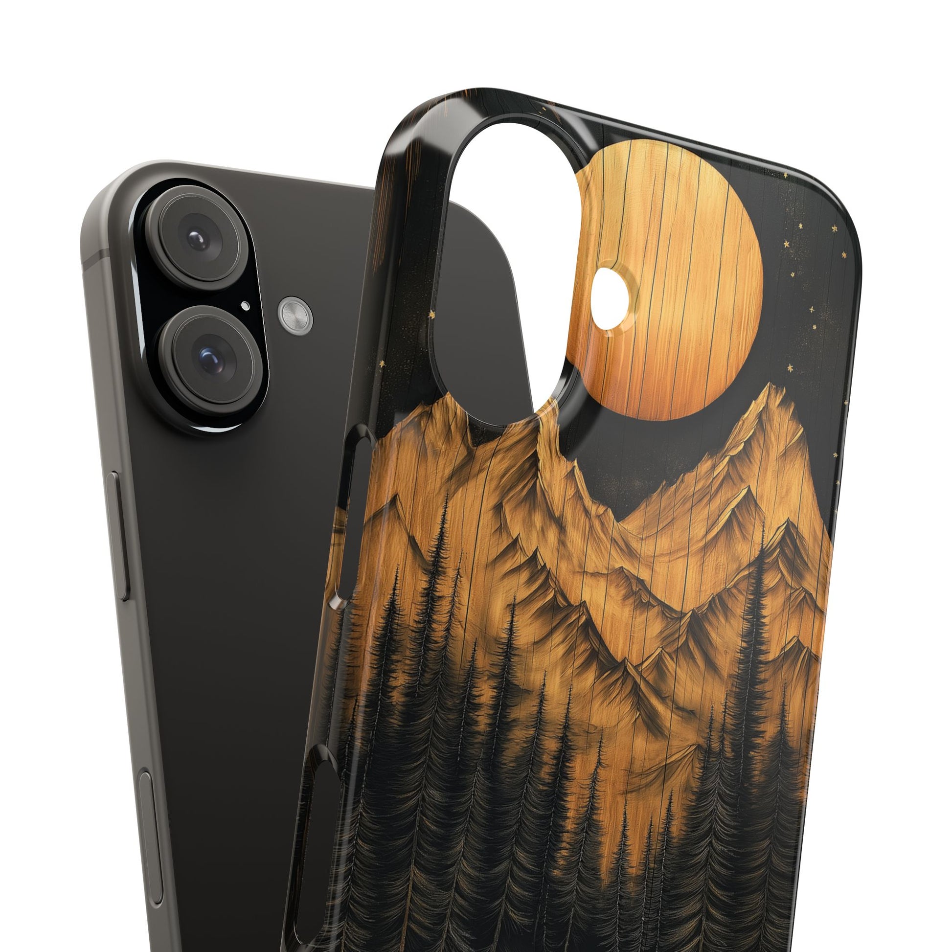 Mountain Sunset Slim Phone Case - Nature-Inspired Design for Outdoor Enthusiasts - CoolCollectiveCo