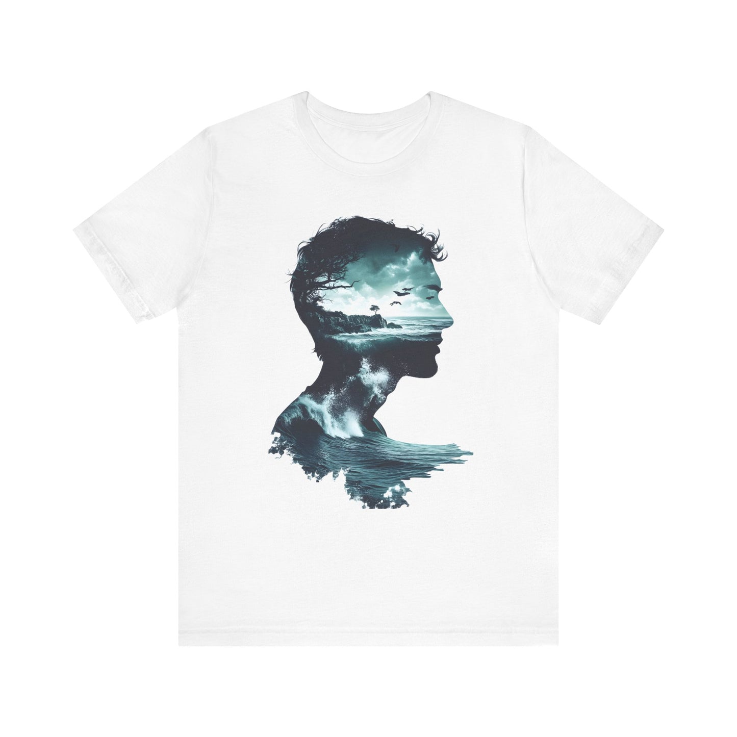 Ocean Sunset Silhouette Unisex Jersey Tee - Perfect for Nature Lovers - CoolCollectiveCo