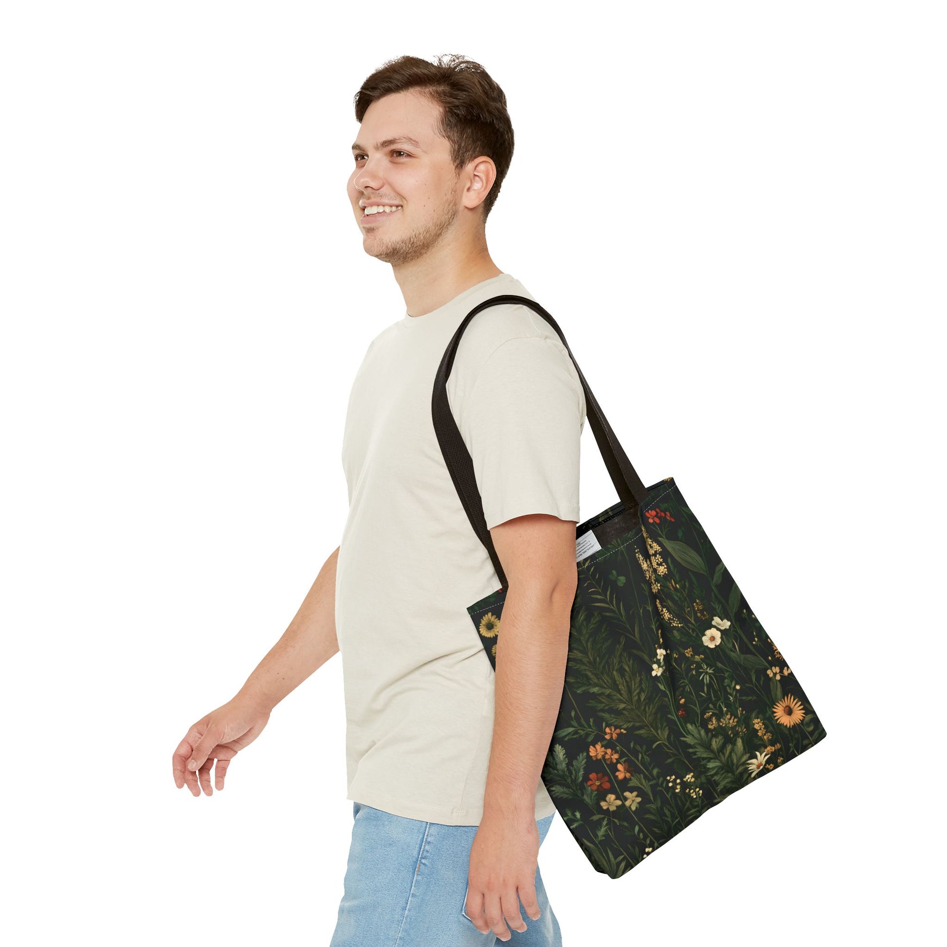 Botanical Garden Tote Bag - Eco-Friendly Floral Design for Everyday Use - CoolCollectiveCo