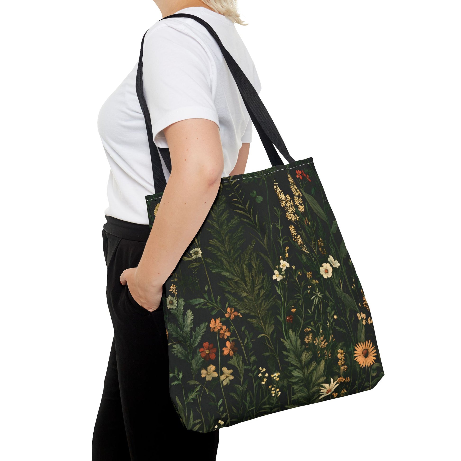 Botanical Garden Tote Bag - Eco-Friendly Floral Design for Everyday Use - CoolCollectiveCo