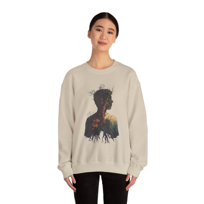 Free Spirited Nature-Inspired Unisex Heavy Blend™ Crewneck Sweatshirt - CoolCollectiveCo