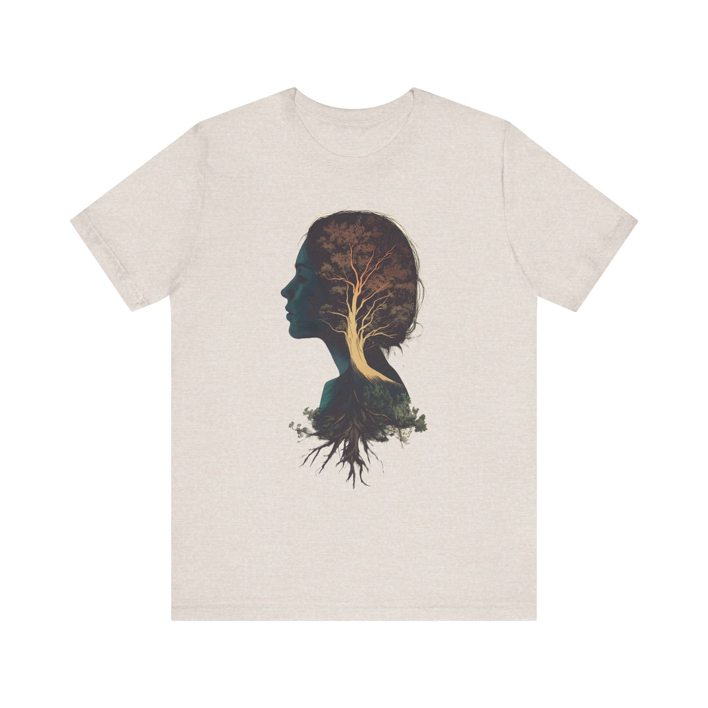 Free Spirited Nature-Inspired Unisex Jersey Tee - Rooted in Growth Design - CoolCollectiveCo