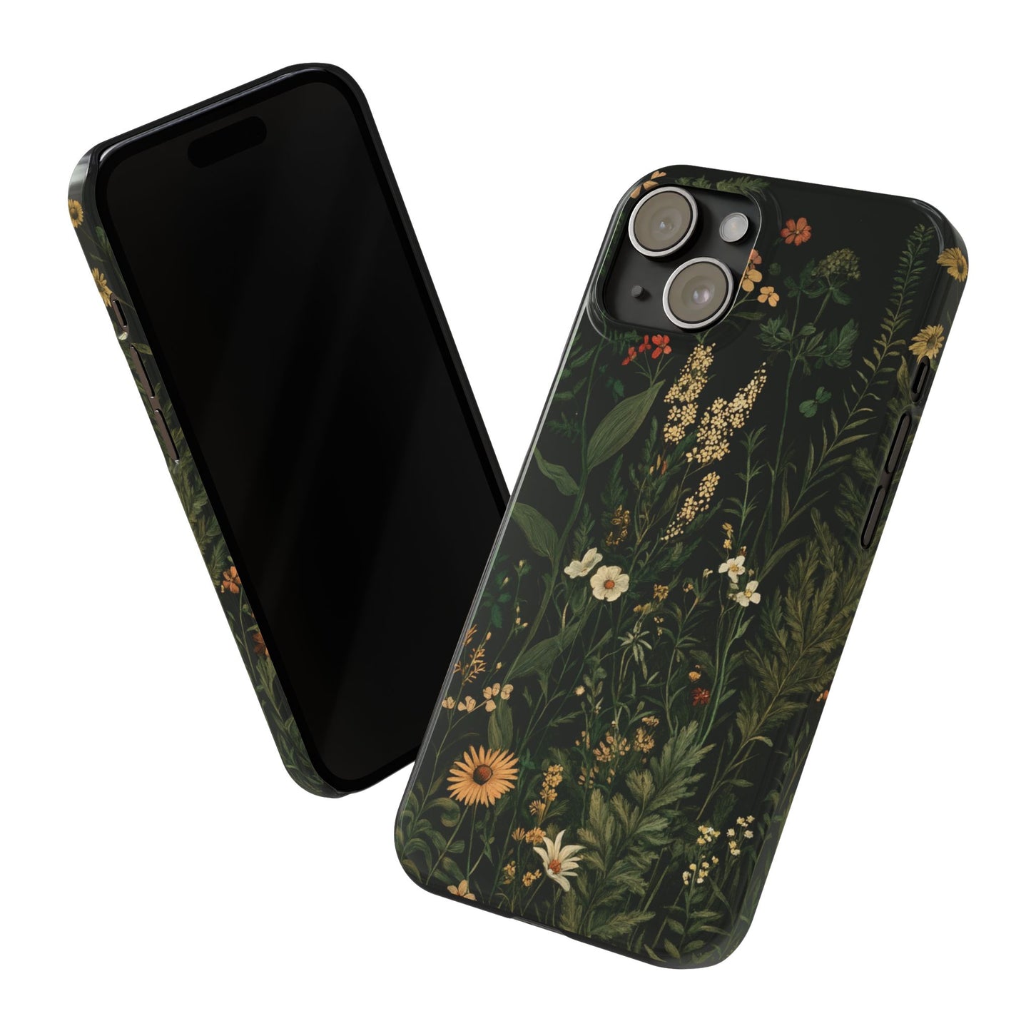 Floral Slim Phone Case - Nature Inspired Design for Plant Lovers - CoolCollectiveCo