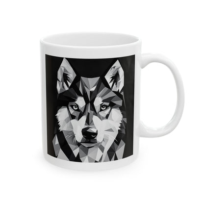 Husky Ceramic Mug, (11oz, 15oz) - CoolCollectiveCo