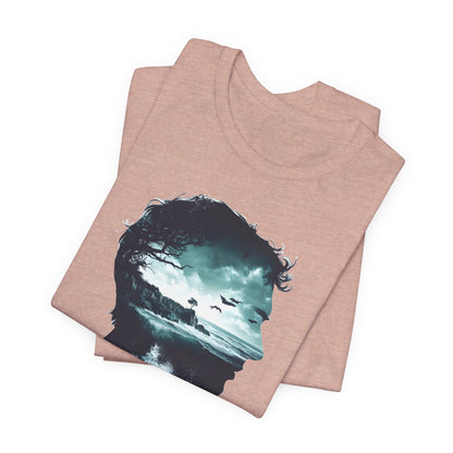 Ocean Sunset Silhouette Unisex Jersey Tee - Perfect for Nature Lovers - CoolCollectiveCo