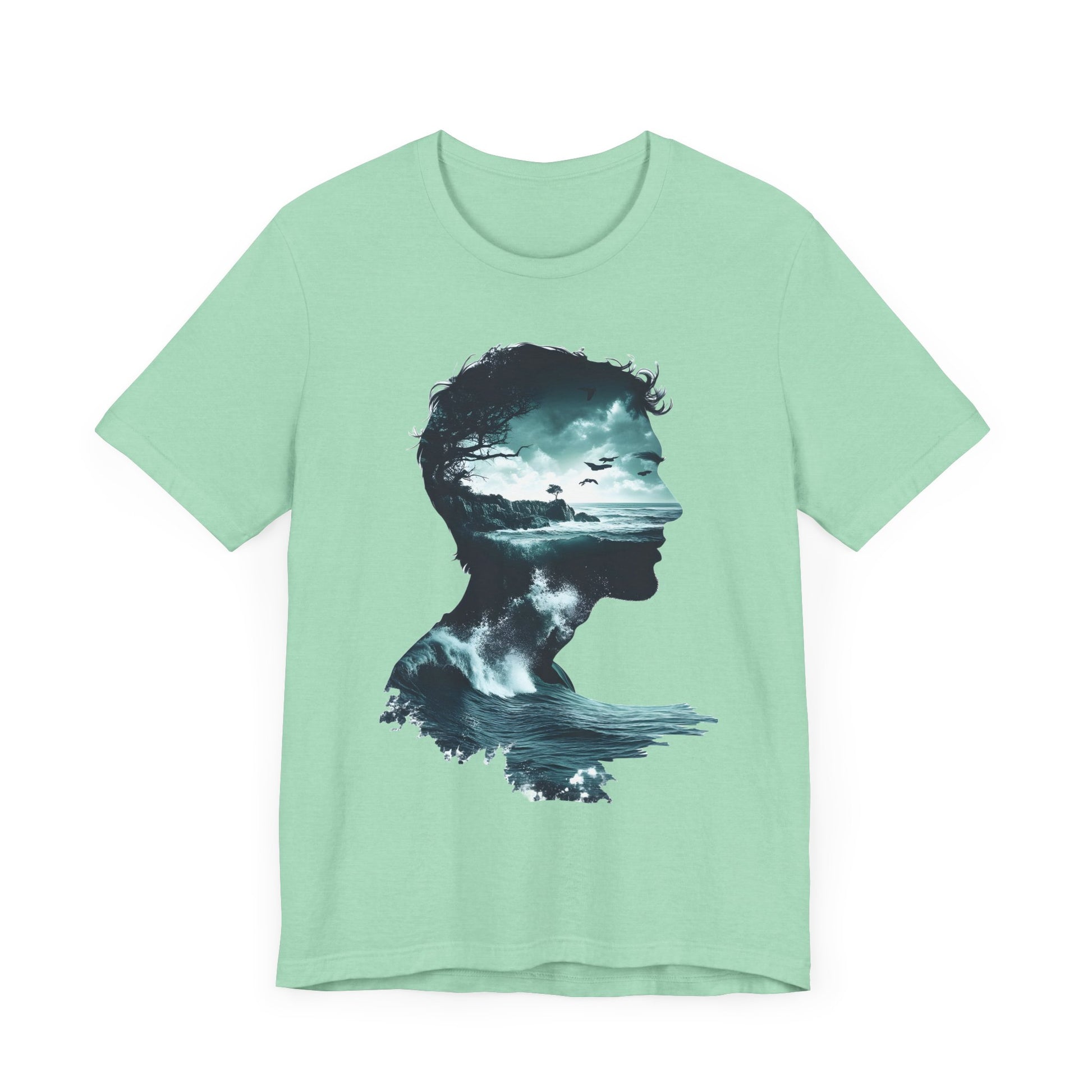 Ocean Sunset Silhouette Unisex Jersey Tee - Perfect for Nature Lovers - CoolCollectiveCo