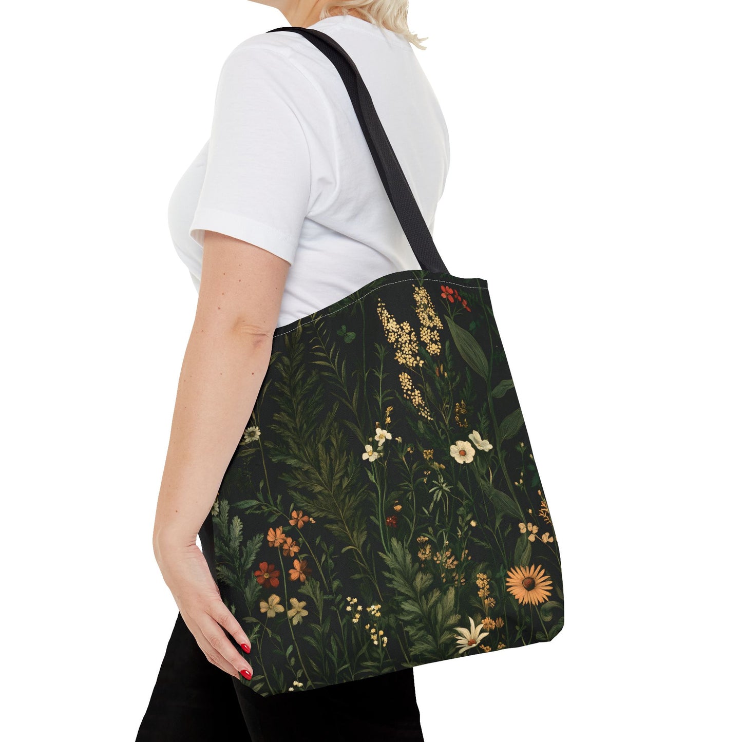 Botanical Garden Tote Bag - Eco-Friendly Floral Design for Everyday Use - CoolCollectiveCo