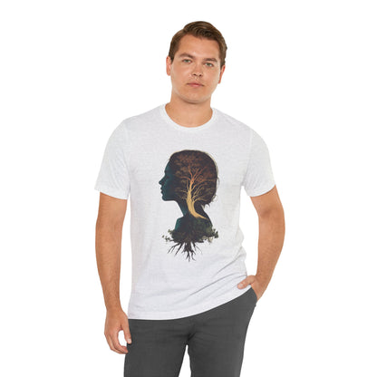 Free Spirited Nature-Inspired Unisex Jersey Tee - Rooted in Growth Design - CoolCollectiveCo