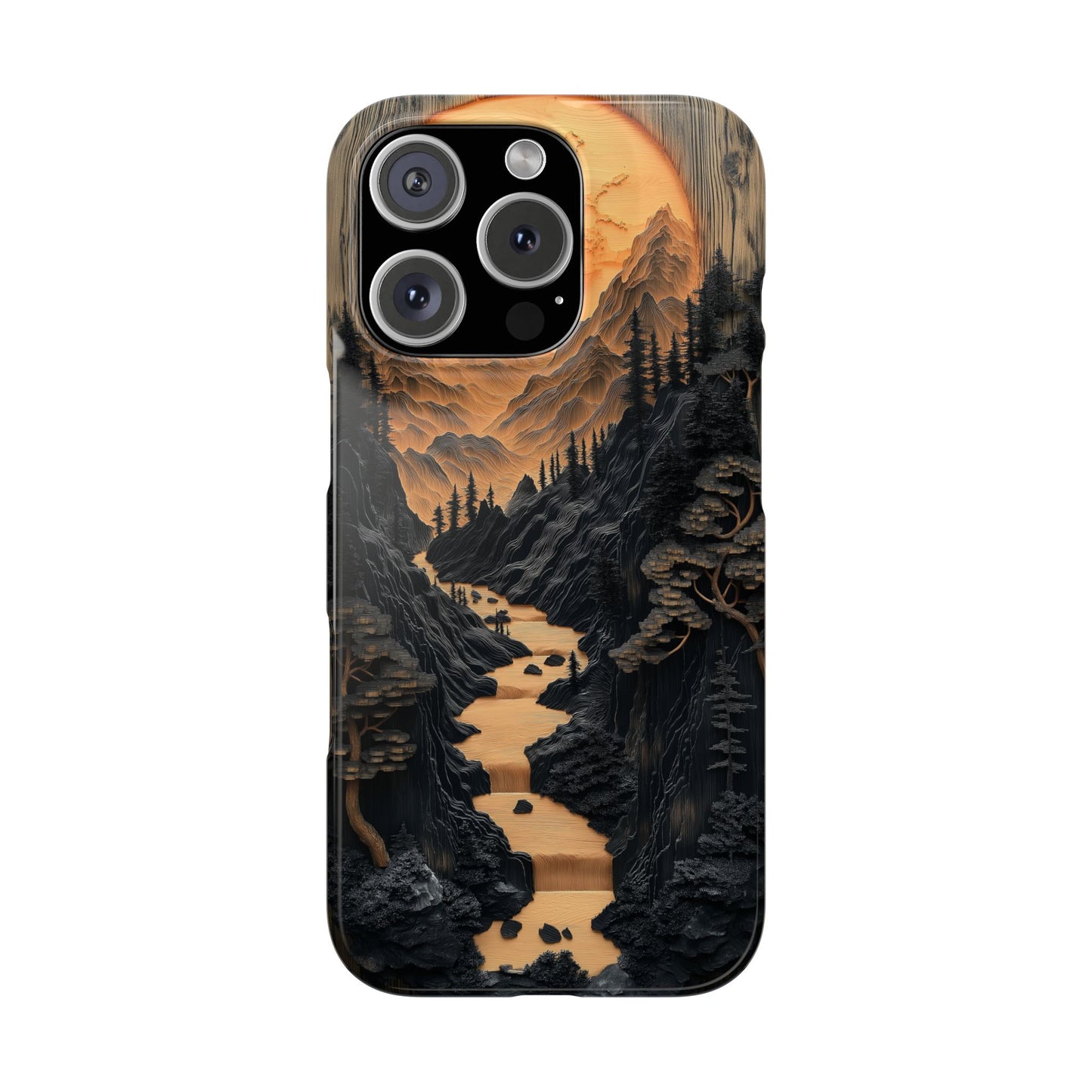 Mountain Sunset Slim Phone Case | Nature-Inspired Design for Adventurers - CoolCollectiveCo