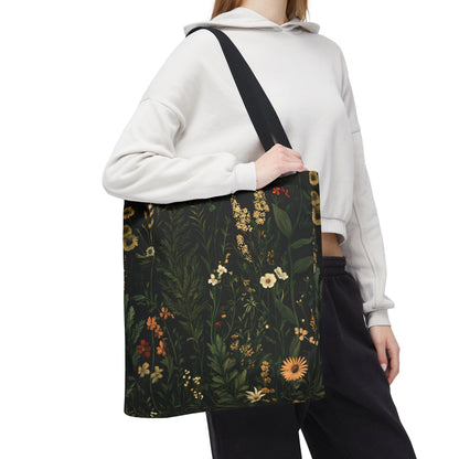 Botanical Garden Tote Bag - Eco-Friendly Floral Design for Everyday Use - CoolCollectiveCo