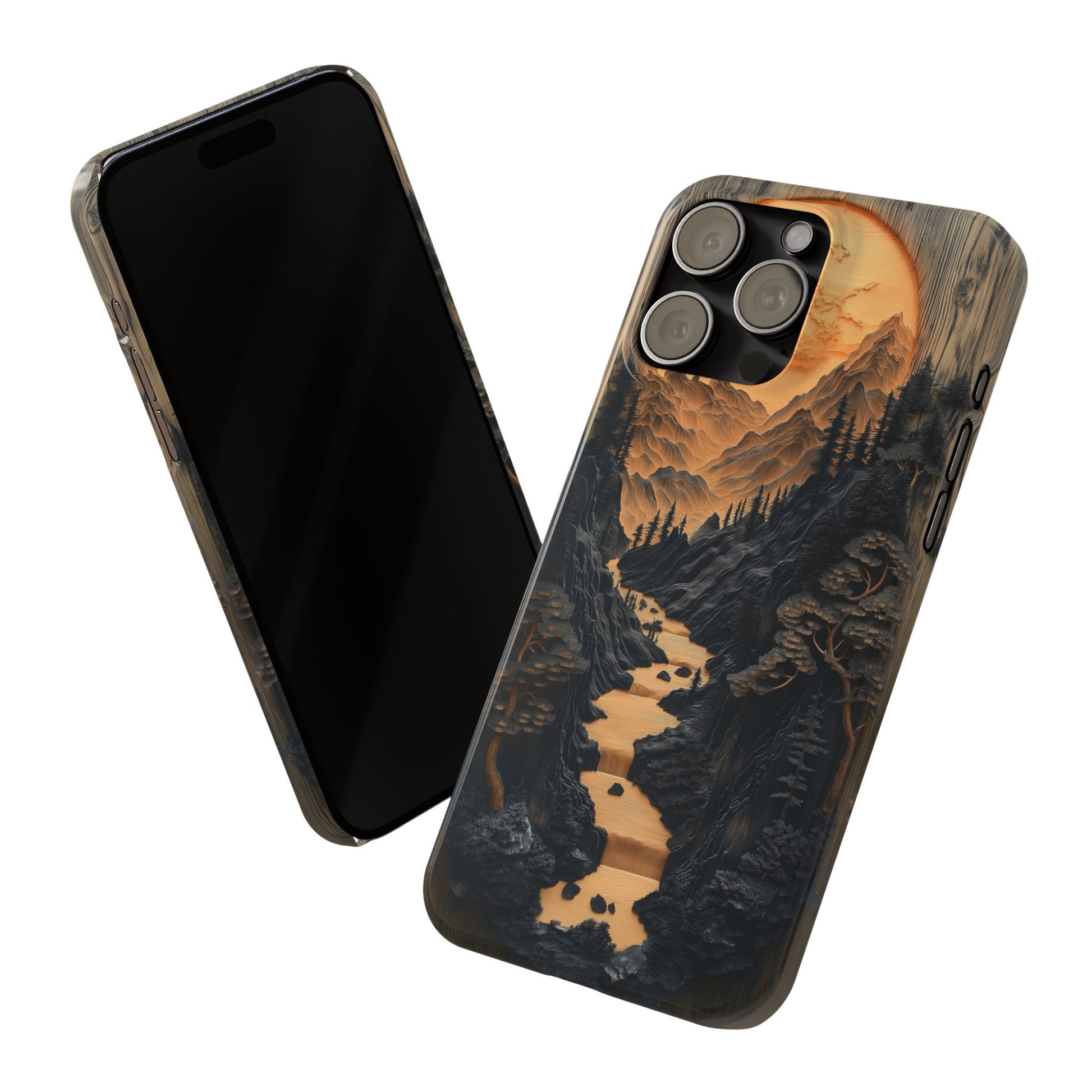 Mountain Sunset Slim Phone Case | Nature-Inspired Design for Adventurers - CoolCollectiveCo