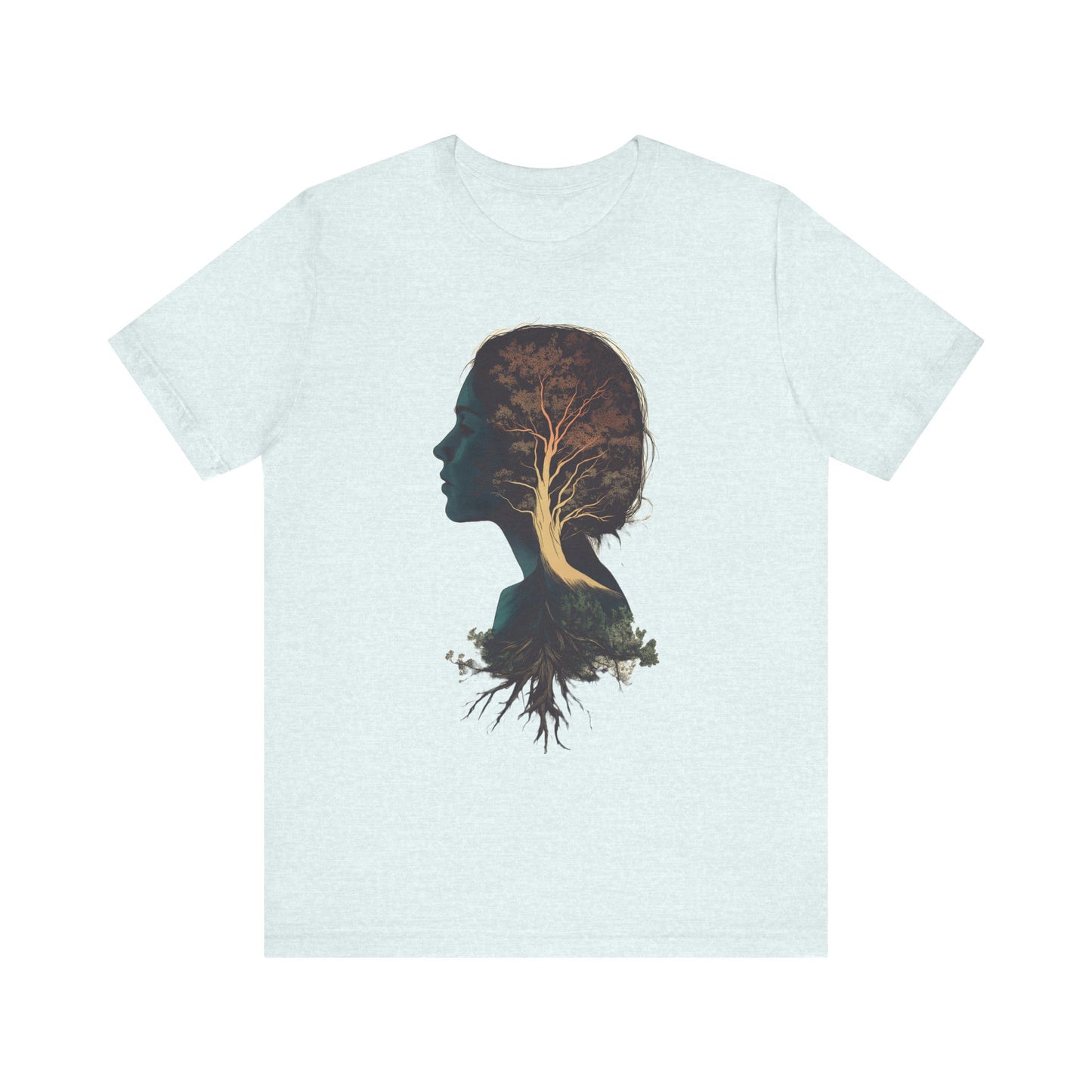 Free Spirited Nature-Inspired Unisex Jersey Tee - Rooted in Growth Design - CoolCollectiveCo