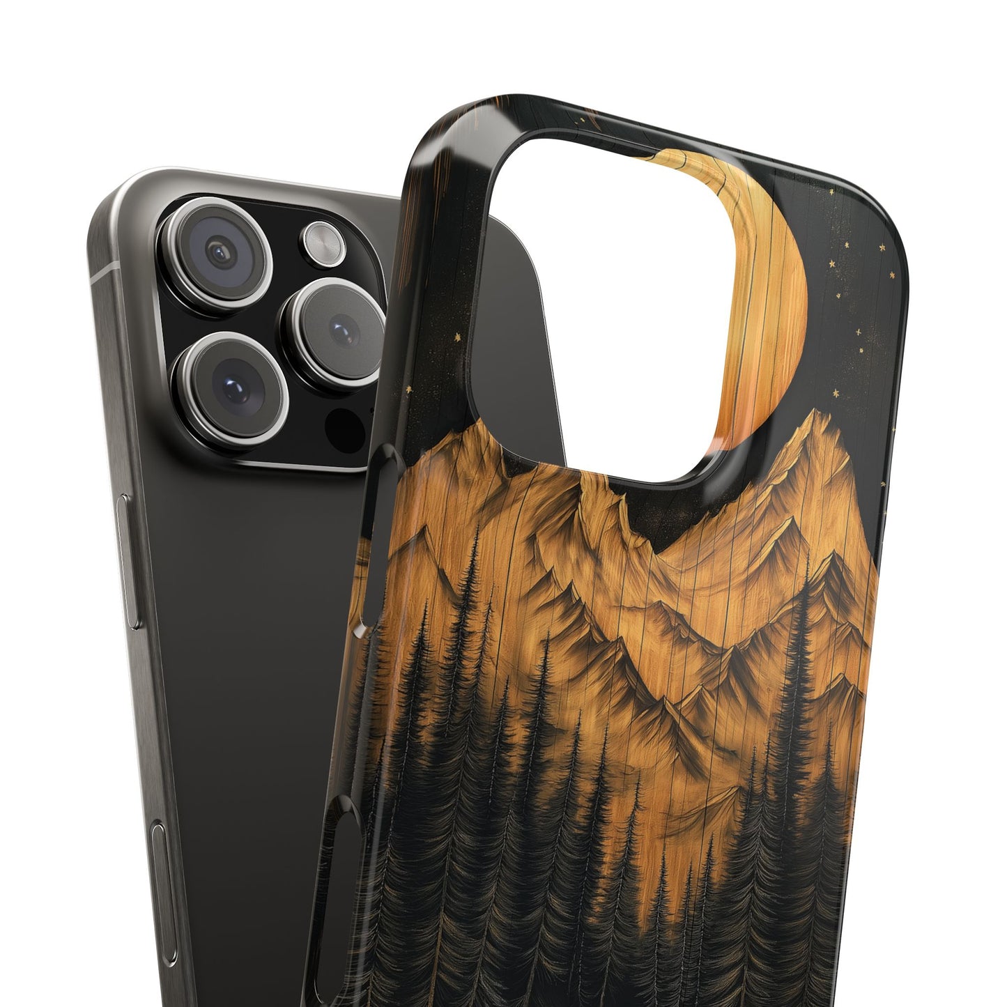 Mountain Sunset Slim Phone Case - Nature-Inspired Design for Outdoor Enthusiasts - CoolCollectiveCo