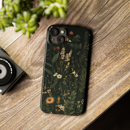 Floral Slim Phone Case - Nature Inspired Design for Plant Lovers - CoolCollectiveCo