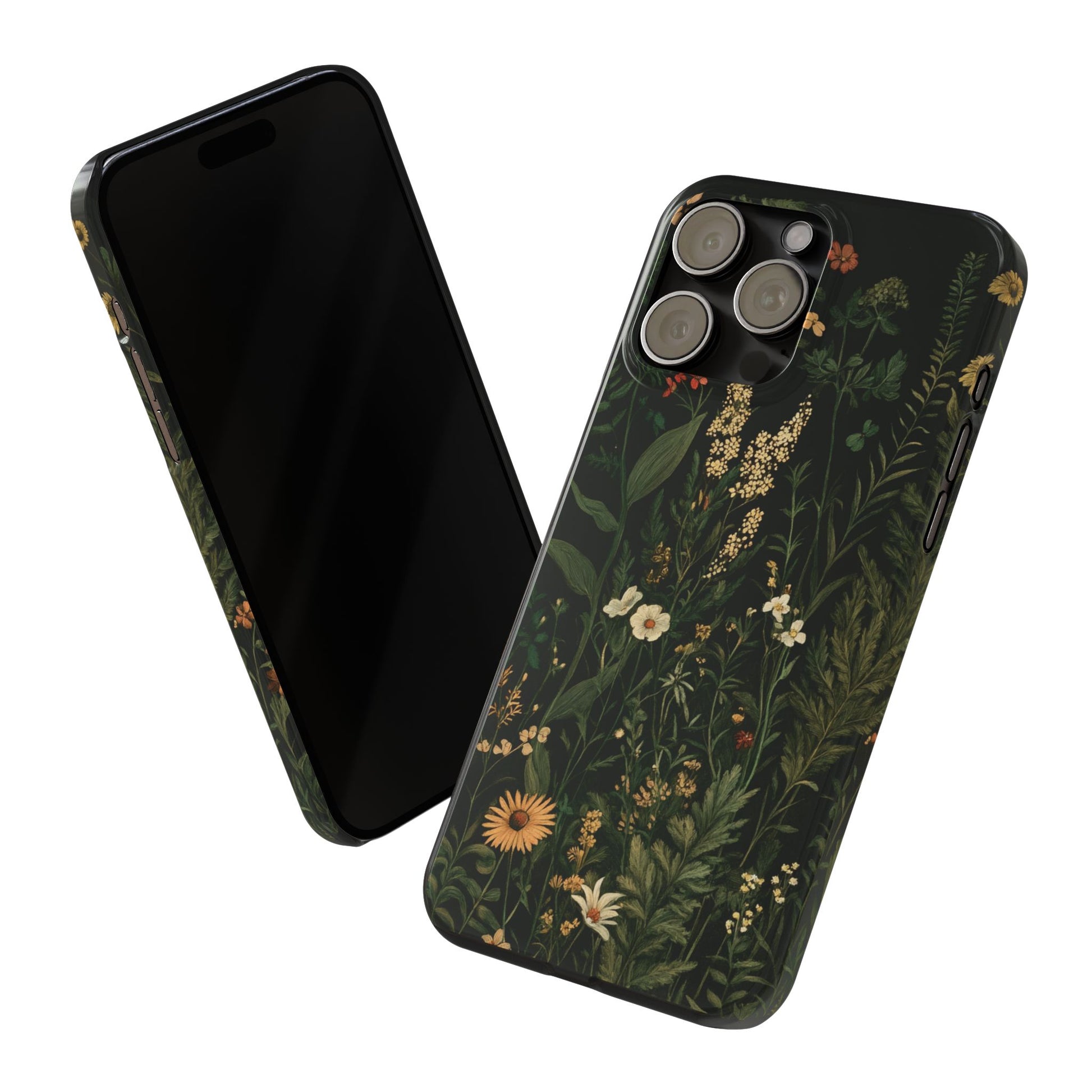 Floral Slim Phone Case - Nature Inspired Design for Plant Lovers - CoolCollectiveCo