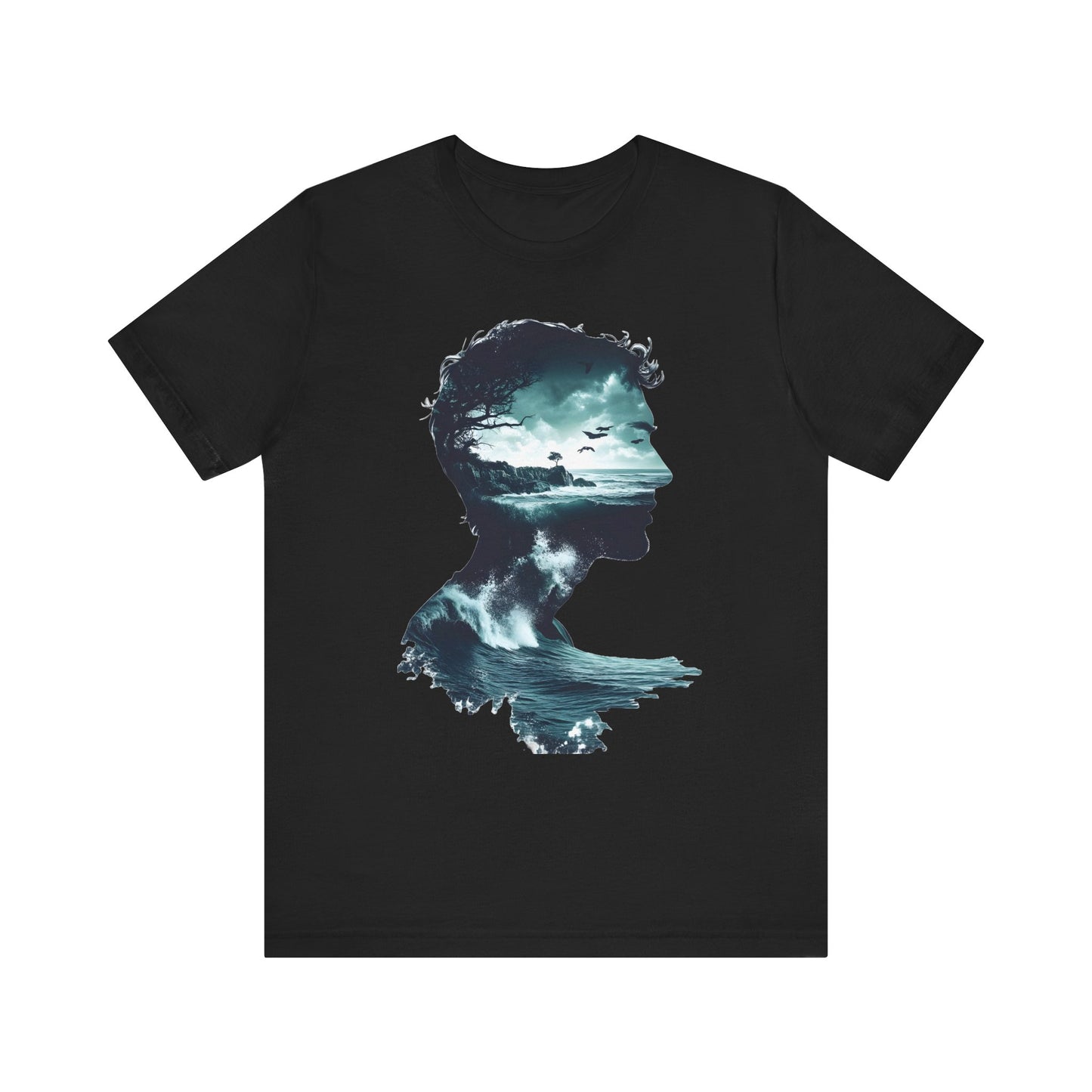 Ocean Sunset Silhouette Unisex Jersey Tee - Perfect for Nature Lovers - CoolCollectiveCo