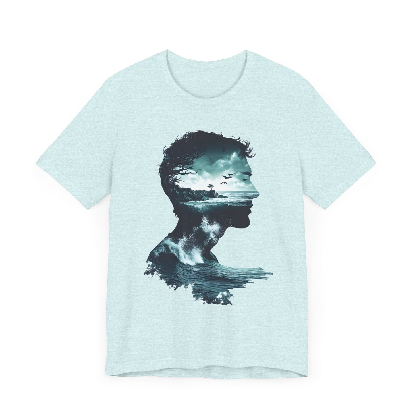 Ocean Sunset Silhouette Unisex Jersey Tee - Perfect for Nature Lovers - CoolCollectiveCo