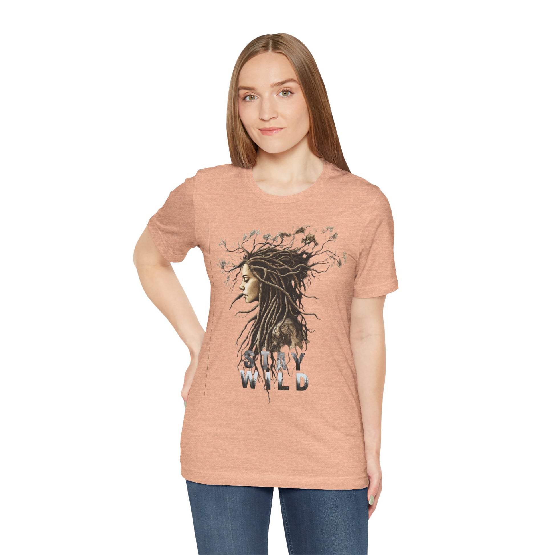 Be Wild Unisex Jersey Short Sleeve Tee - Nature-Inspired Graphic Tee - CoolCollectiveCo