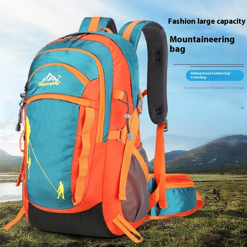 Nylon Fabric Outdoor Sports Mountaineering Hiking Camping Multi-functional Outdoor Backpack - CoolCollectiveCo