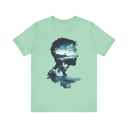 Ocean Sunset Silhouette Unisex Jersey Tee - Perfect for Nature Lovers - CoolCollectiveCo