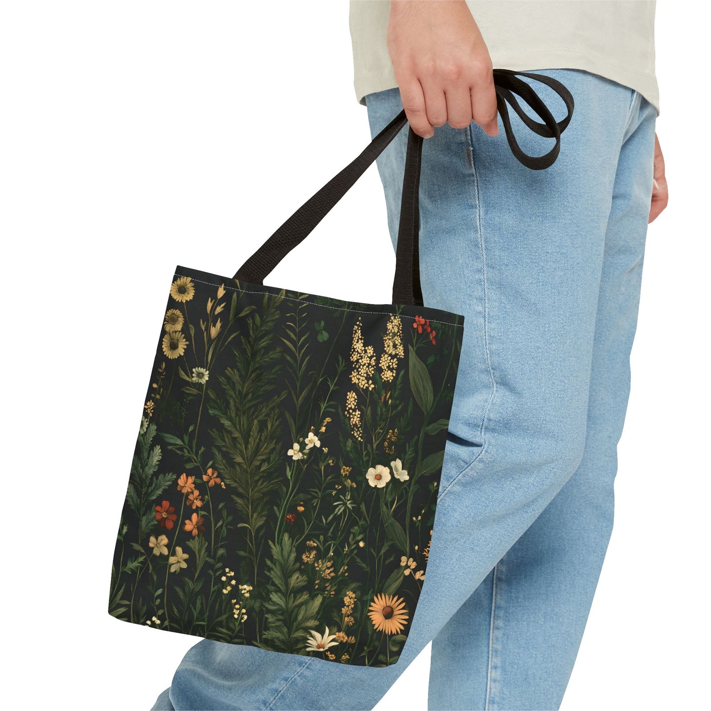 Botanical Garden Tote Bag - Eco-Friendly Floral Design for Everyday Use - CoolCollectiveCo