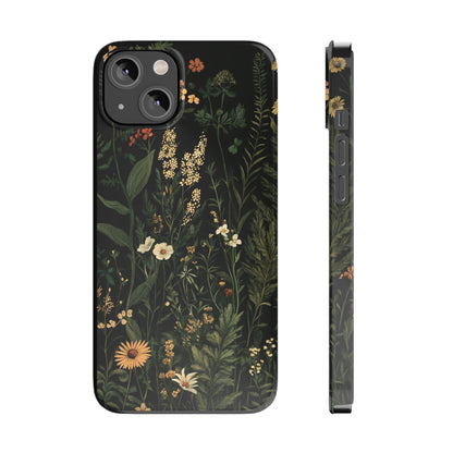 Floral Slim Phone Case - Nature Inspired Design for Plant Lovers - CoolCollectiveCo