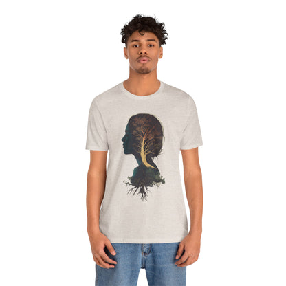 Free Spirited Nature-Inspired Unisex Jersey Tee - Rooted in Growth Design - CoolCollectiveCo