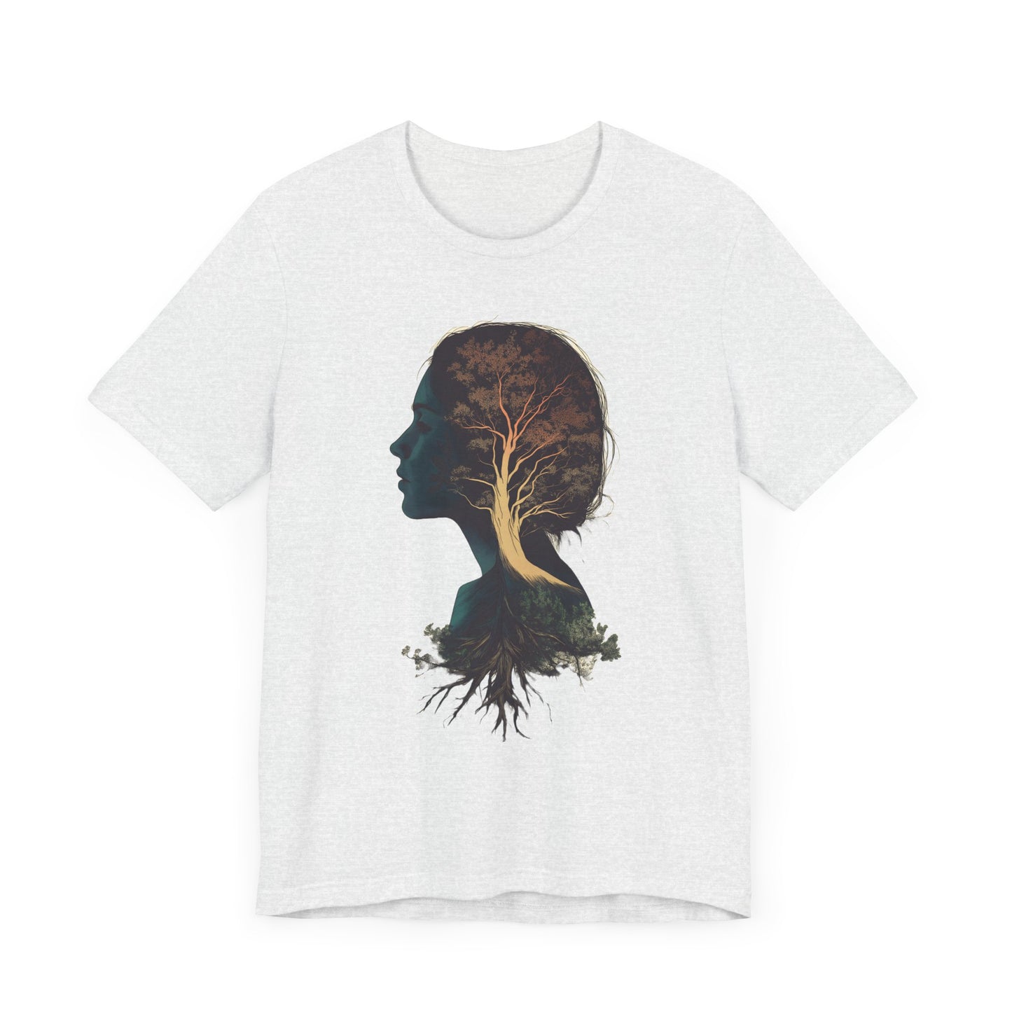 Free Spirited Nature-Inspired Unisex Jersey Tee - Rooted in Growth Design - CoolCollectiveCo