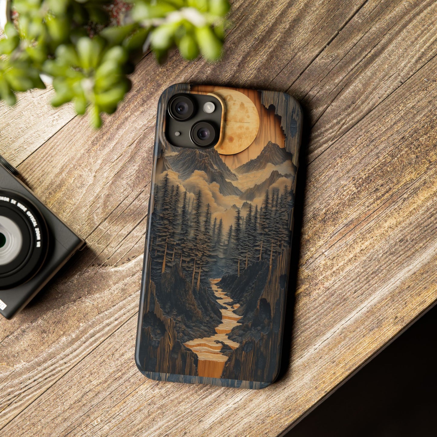 Nature-Inspired Slim Phone Case - Adventure Awaits Design - CoolCollectiveCo